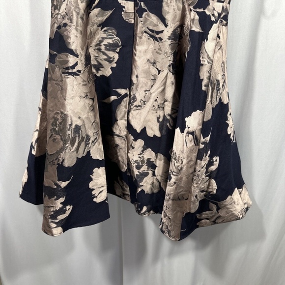 NWT XSCAPE [ 12 ] Satin Halter Neck Fit & Flare Floral Print Mini Dress‎ - Picture 13 of 14